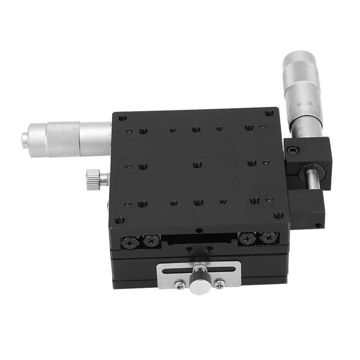 Manueller XY-Lineartisch mit 2 Achsen, 80 × 80 × 40 mm Hohe Genauigkeit Kreuzrollen-Linearbewegung M