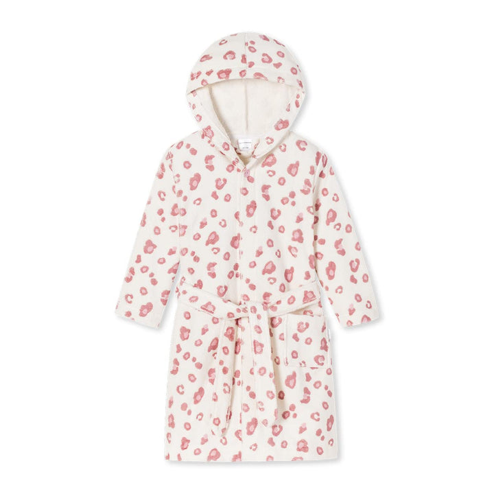 Schiesser Mädchen Bademantel - Velour - Grösse 92 bis 140 Off-white 104, Off-white 104