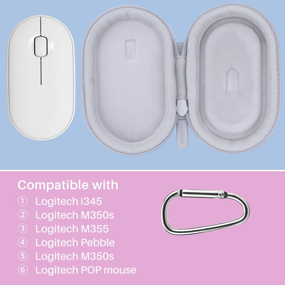 Lebakort Hart Reise Schutz Hülle Etui Tasche für Logitech Pebble Mouse 2 M350s M350 M355 i345 Schlan