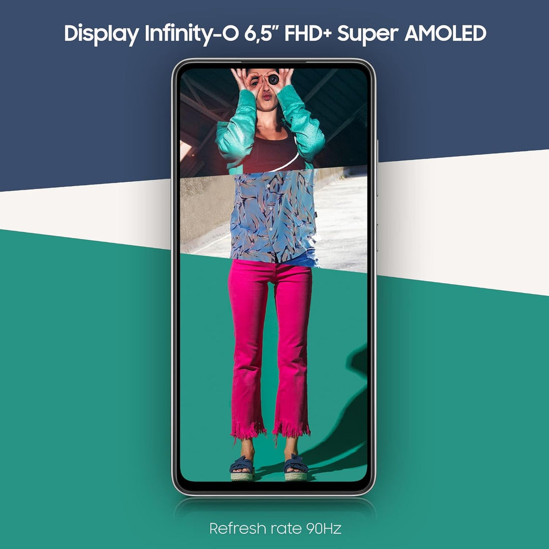 Samsung Galaxy A52 Smartphone, 6,5-Zoll-FHD+ Infinity-O-Display, 6 GB RAM und 128 GB erweiterbarer i
