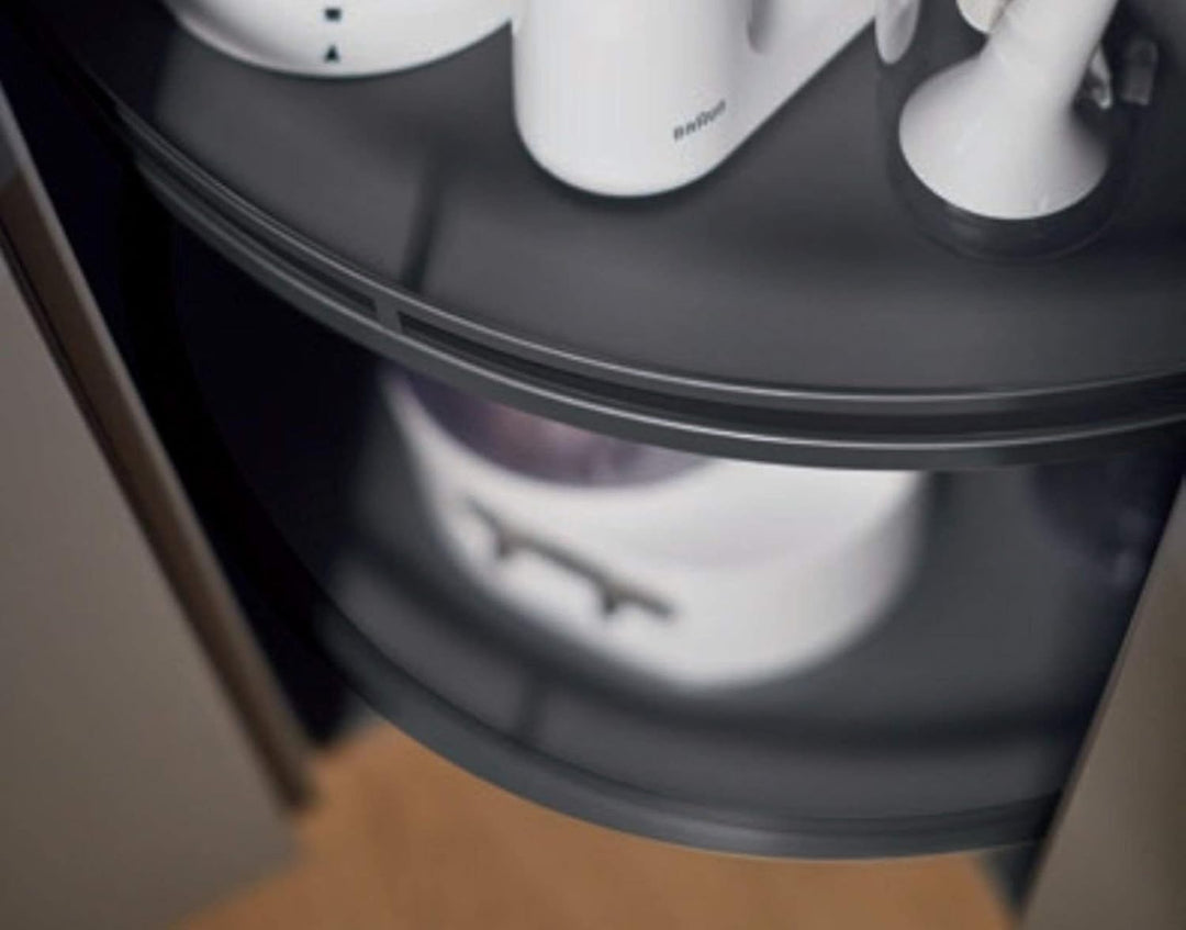 REVO Komplettset anthrazit für Drehbeschlag 90er Eckschrank Beschlag Eckschrankbeschlag von SO-TECH®