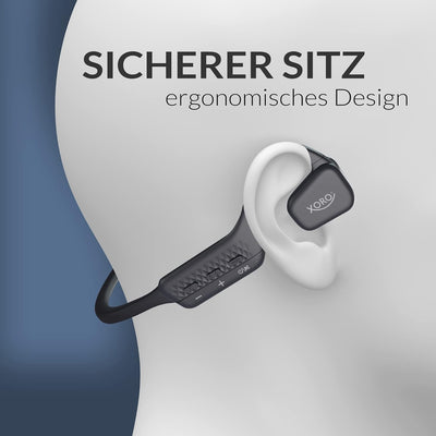 Revolutionäre Offene Ohr-Kopfhörer XORO KHB 35, Akku für 8 Std. Musikgenuss, Freisprechen, Bluetooth