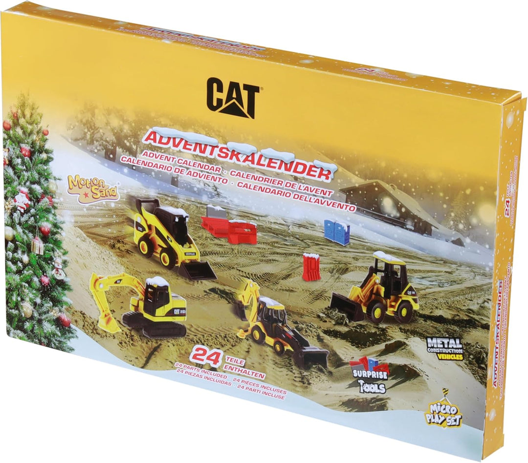 Carrera - 37085970 - Carrera RC Adventskalender I Original CAT Lizenz I Metall Diecast Fahrzeuge I M