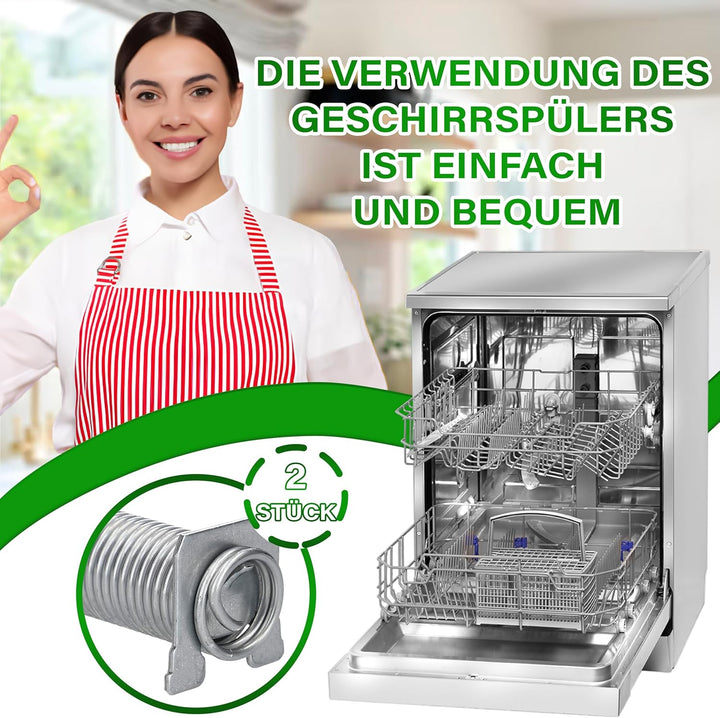 Reparaturset Scharniere in Schwarz und Feder zur Montage an der Tür des Geschirrspüler mit dem Origi