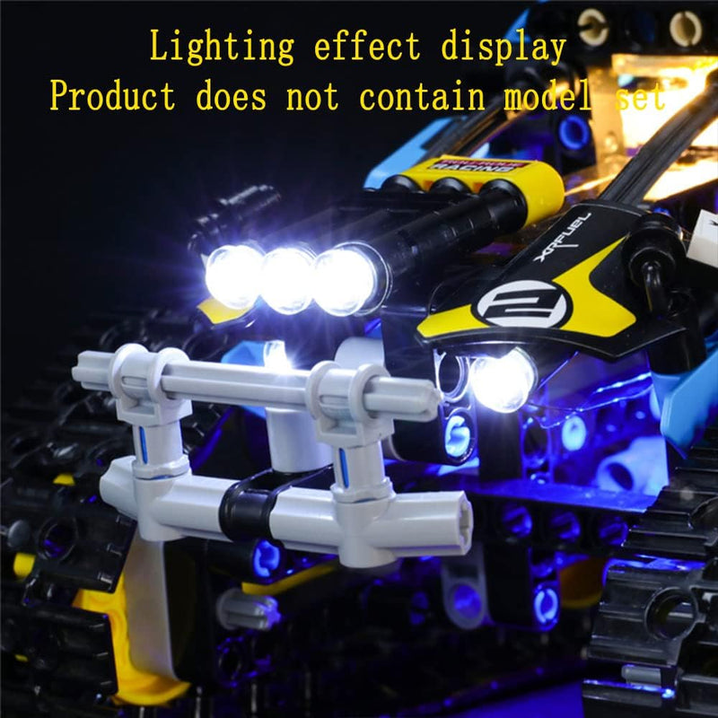 GEAMENT LED Licht-Set Kompatibel mit Lego Ferngesteuerter Stunt-Racer (Remote-Controlled Stunt Racer