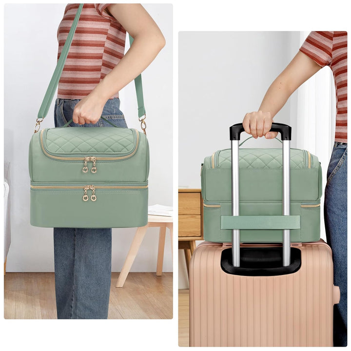 Nagellack Aufbewahrung, Doppelschicht Nagellack Organizer Tasche, Reise Nagellack Aufbewahrungsbox f