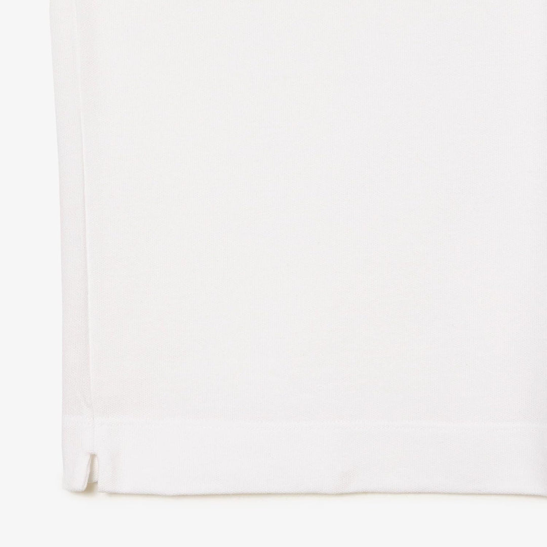 Lacoste Herren Polo-Shirt Kurzarm DH2050, Männer Polo-Hemd,2 Knopf,Regular Fit L White (001), L Whit