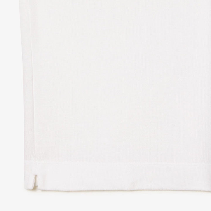 Lacoste Herren Polo-Shirt Kurzarm DH2050, Männer Polo-Hemd,2 Knopf,Regular Fit L White (001), L Whit