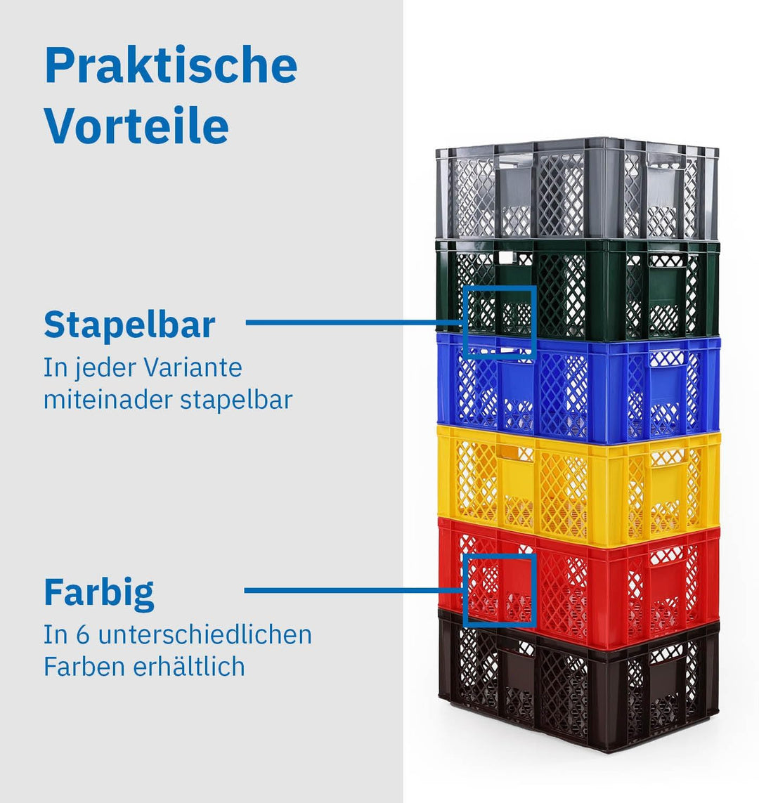 DIE BOX FABRIK Eurobox 60x40 cm in verschiedenen Höhen &amp; Farben | Bäckerkiste, Gemüsekiste &amp; Obstkis