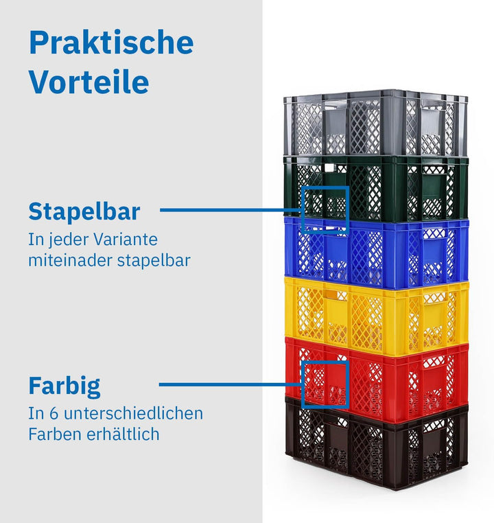 DIE BOX FABRIK Eurobox 60x40 cm in verschiedenen Höhen &amp; Farben | Bäckerkiste, Gemüsekiste &amp; Obstkis