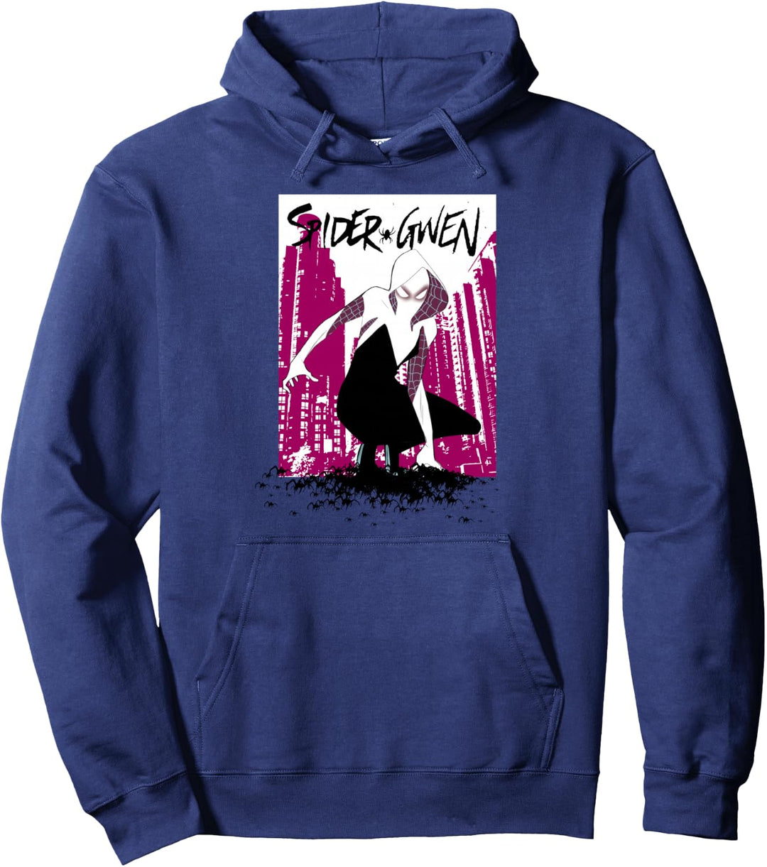 Marvel Spider-Gwen Pink City Pullover Hoodie
