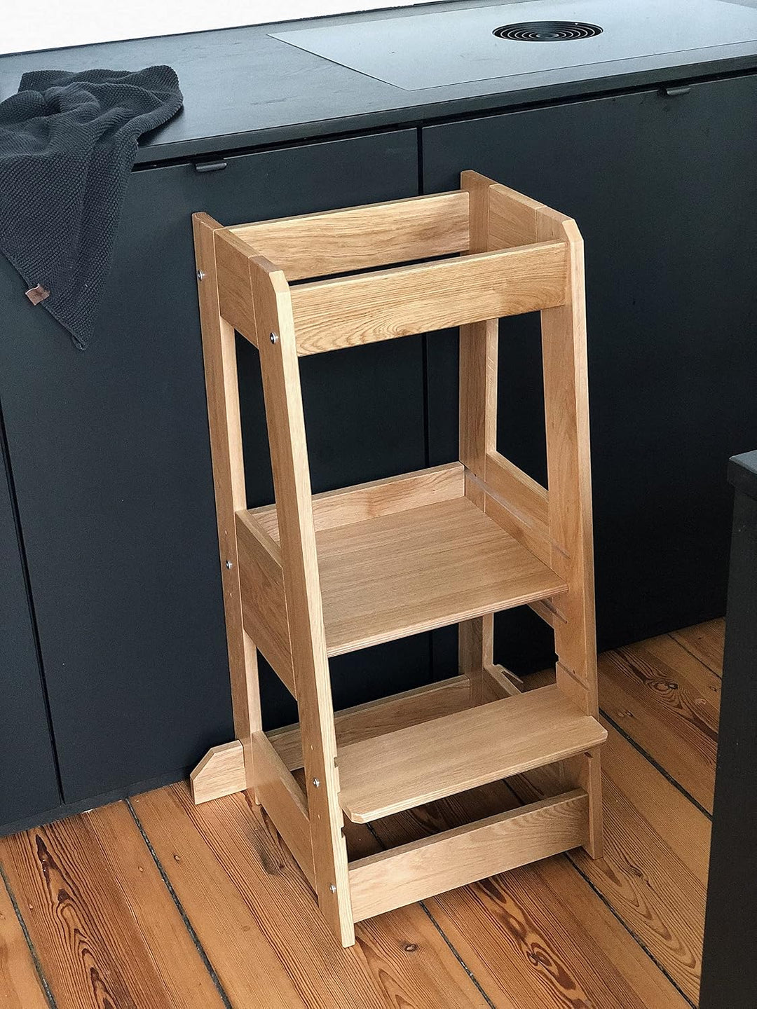 tiSsi ® Lernturm, Entdeckerturm Montessori mitwachsend Eiche Natur