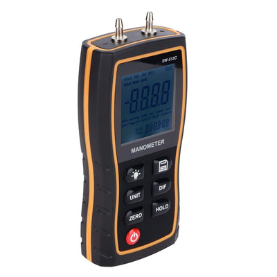 SNDWAY Digitales Differentialmanometer Handluftgas-Manometer ± 103,42 kPA Manometer