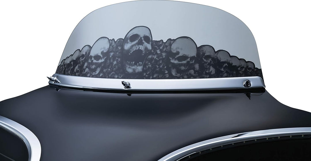 Kuryakyn 1310 Motorradzubehör: Glatte Windschutzscheiben-Verkleidung für Harley-Davidson Motorräder,