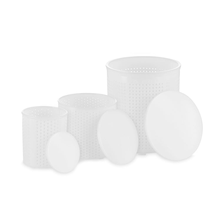Käseformen Set Klein inkl. Pressdeckel (Käse selber Machen) Käseform, Herstellung
