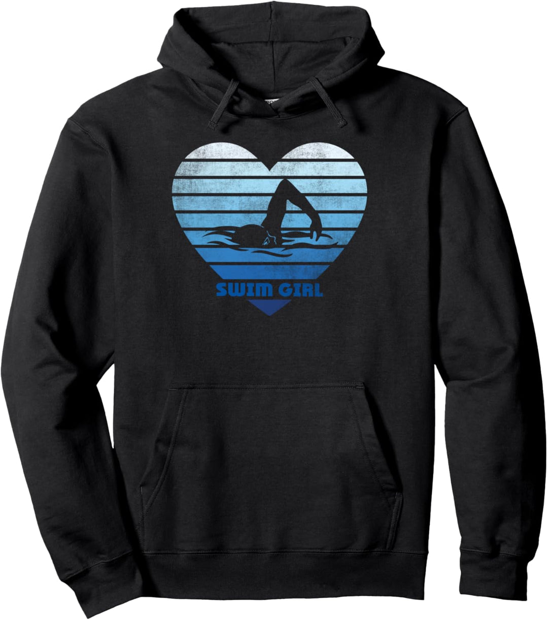 Schwimm Girl Schwimmerin Schwimmen Mädchen Pullover Hoodie
