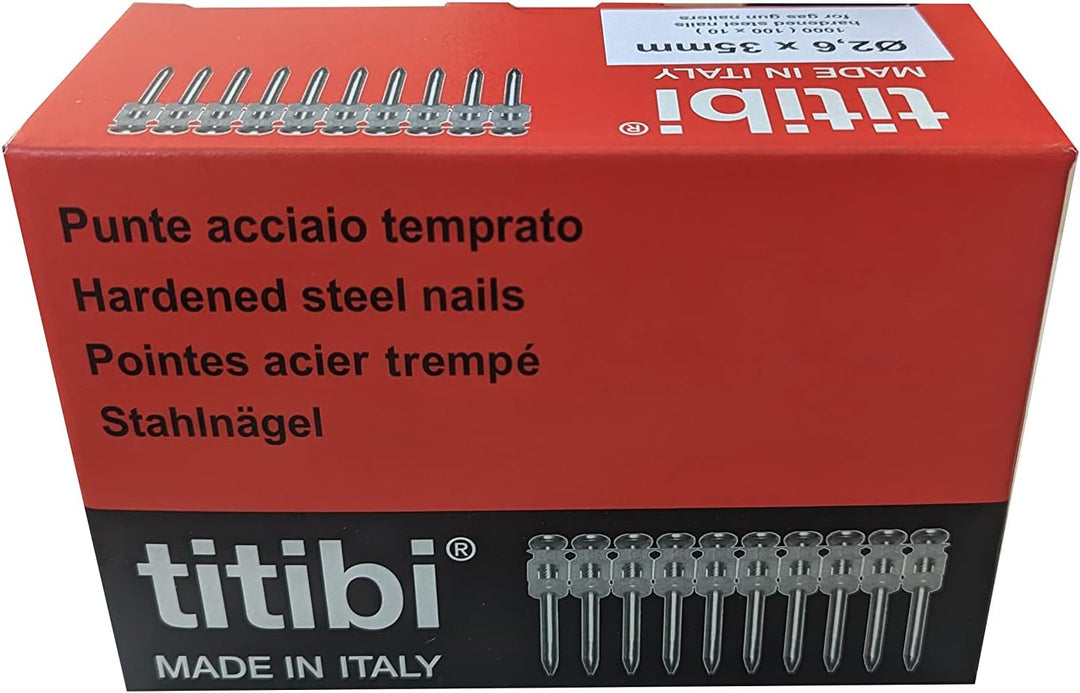 N.1000 Nieten für Nagelmaschinen: Spit Pulsa 800 / 700P / 700E - Pulsa 1000 / TF - Pulsa 40 P/E - Ti