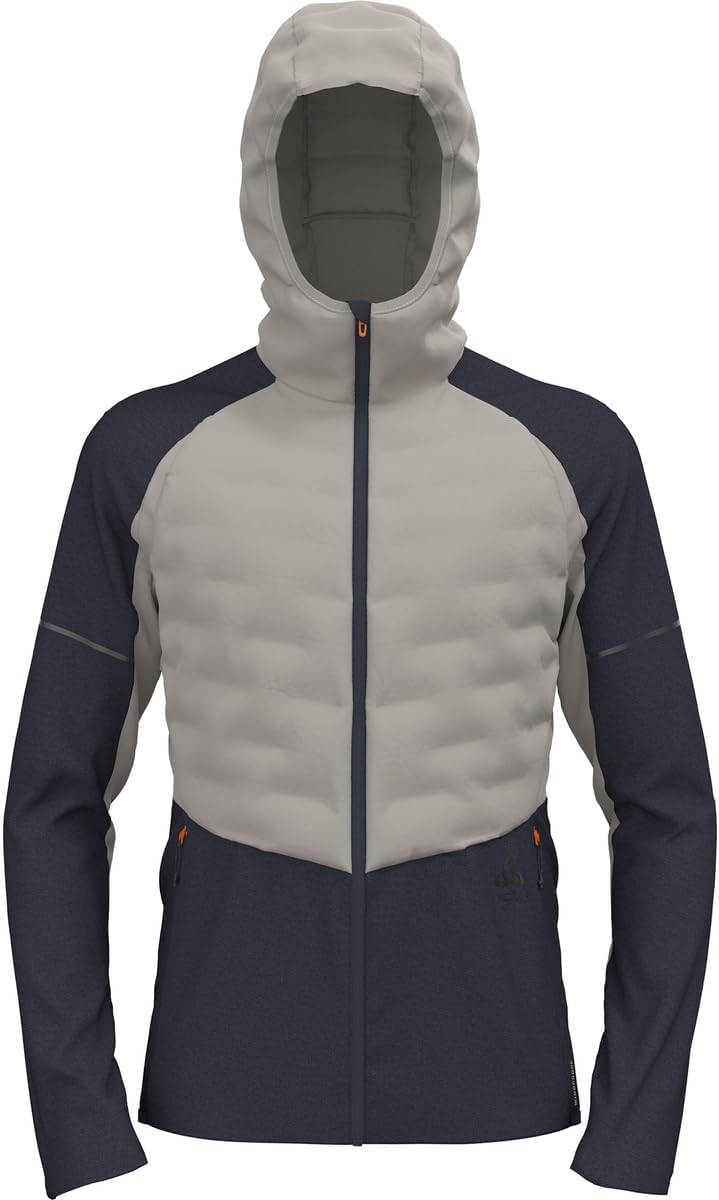 Odlo Herren Laufjacke ZEROWEIGHT Insulator XL silver cloud-india ink, XL silver cloud-india ink