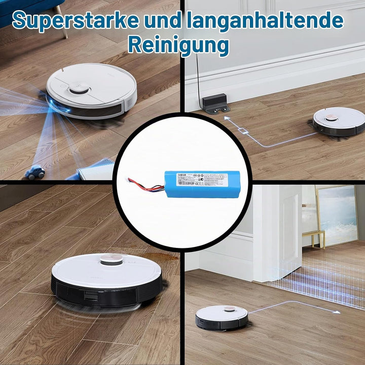 14,4 V 5600 mAh Ersatzakku Kompatibel mit Ecovacs Deebot T5 T9 T9+ T8 T8+ T10 AIVI/Max, Deebot DX65/