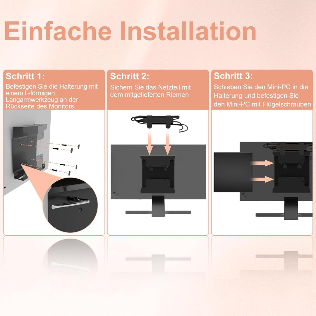 VESA-Halterung für Dell Micro PC VESA/Wand/Unter-Tisch Halterung für Dell OptiPlex Micro Form Faktor