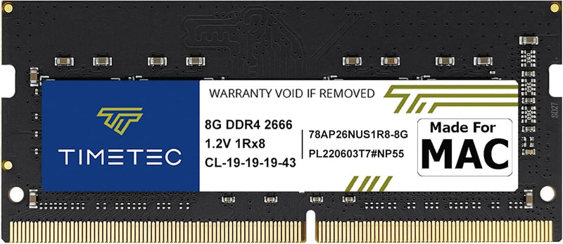 Timetec 8GB kompatibel für Apple DDR4 2666MHz für Mitte 2020 iMac20,1/20,2/Mitte 2019 iMac19,1 27 Zo