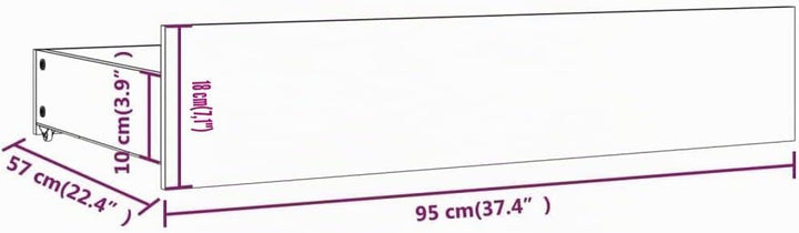 vidaXL 4x Bettschublade Bettkasten Bettschubkasten Schubkasten Unterbettschublade Bettschubladen Sch