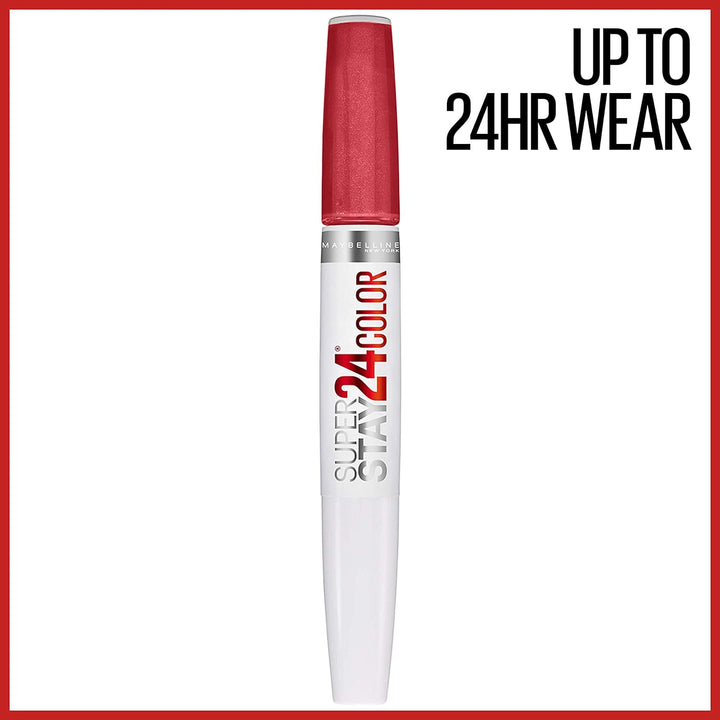 Maybelline New York Super Stay 2 Step Lipsticks, Continuous Coral, 1.8g
