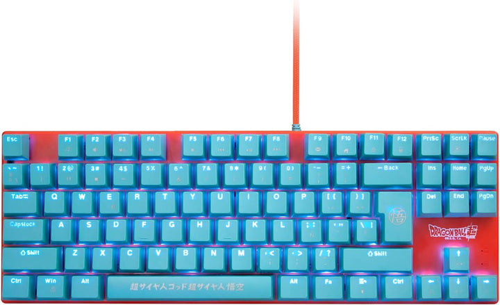 FRTEC - Dragon Ball Wired Mechanical Keyboard Mechanische Tastatur mit Anti-Tangle-Kabel, TKL-Blauer