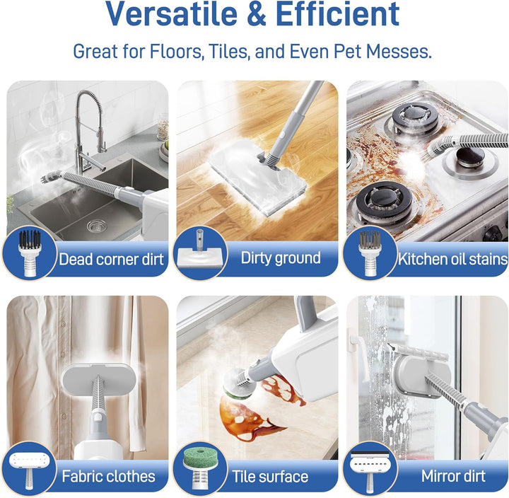 Multifunktionaler Dampfreiniger Ariceck FV07 – 99,9%* Desinfektion, Aufheizzeit 15 Sekunden, 250 ml