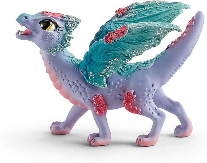 schleich BAYALA 70592 Fliegende Blumen-Drachenmutter und Babydrache Spielset - Drache Mutter und Dra