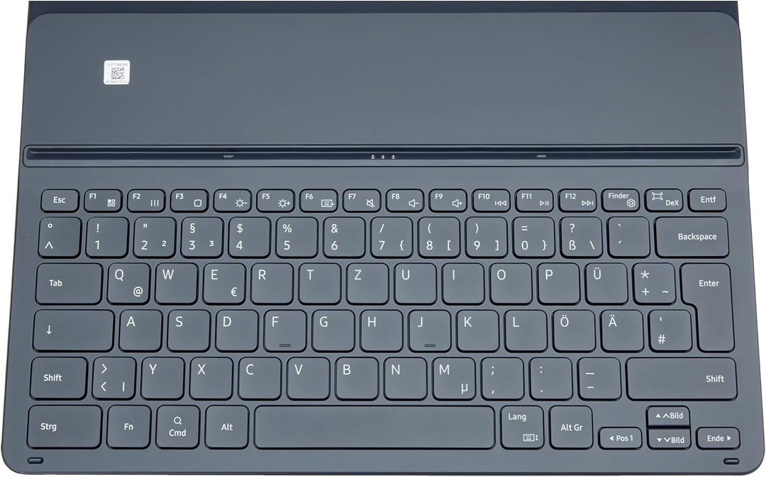 Samsung Book Cover Keyboard Slim EF-DT730 für das Galaxy Tab S7+ | Tab S7 FE, Black, 12,4 Zoll