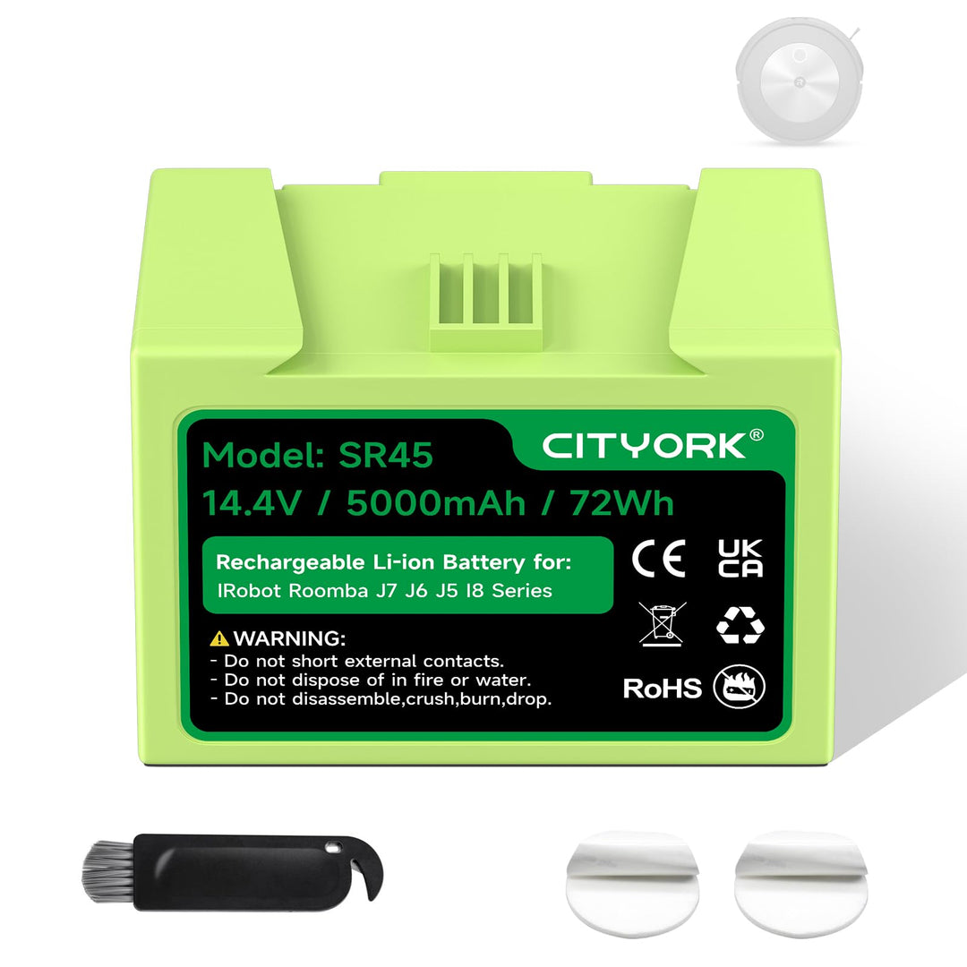 CITYORK Li-ion ABL-D1/ABL-D2 Ersatz Akku für iRobot Roomba J7/J7+, J6/J6+, J5+/J5, I8/I8+ Plus J7550