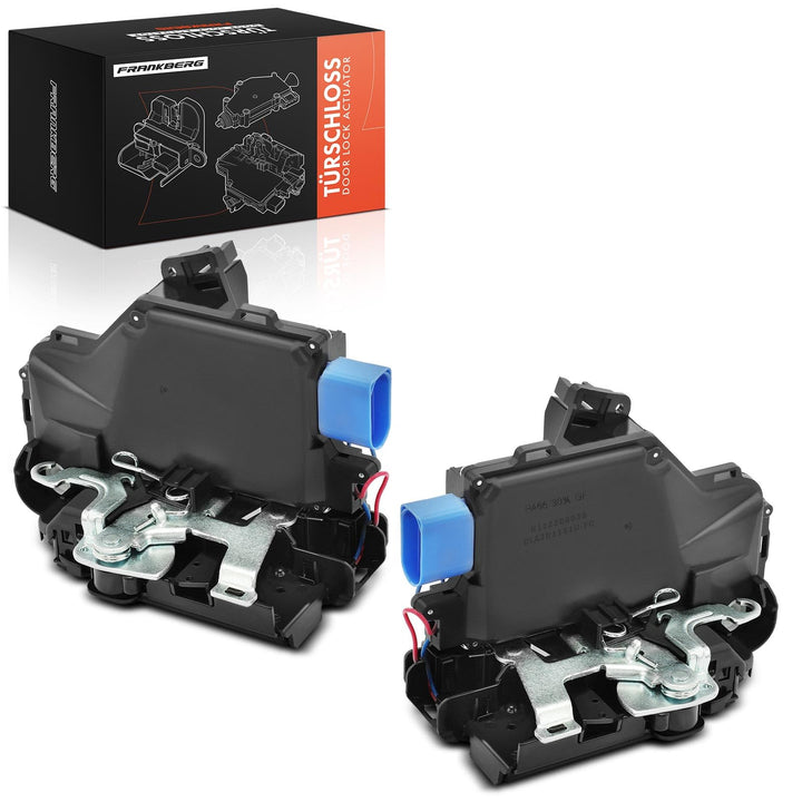 Frankberg 2x Türschloss Stellmotor Vorne Kompatibel mit Altea 2004-2005 Toledo III 2004-2005 Golf 20