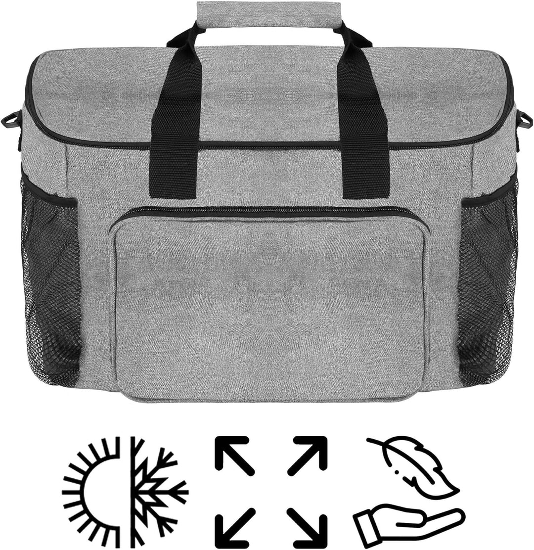SPRINGOS Thermotasche Kühltasche Hellgrau, Hellgrau