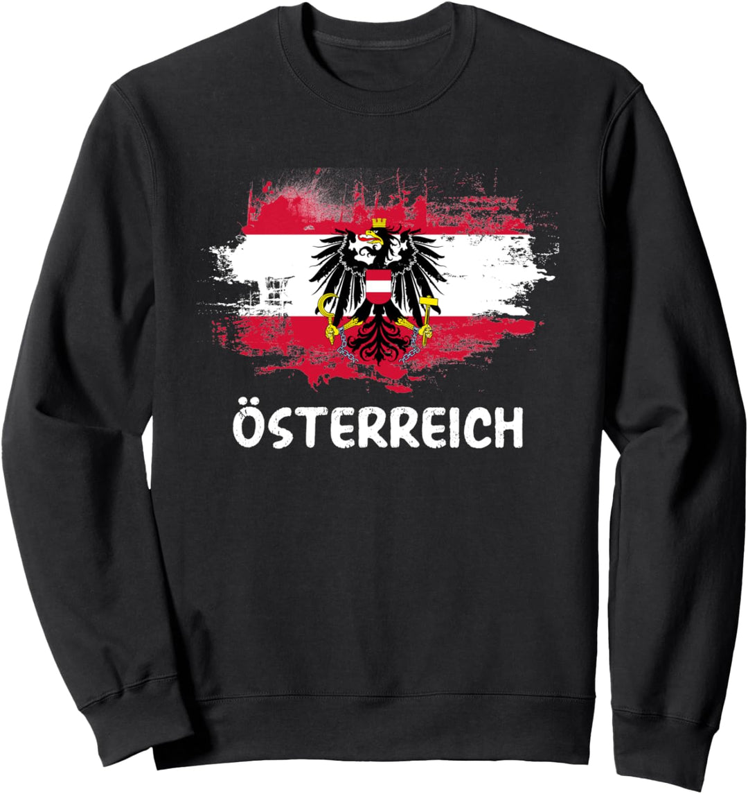 Österreich Flagge Austria Fahne Fan Sweatshirt