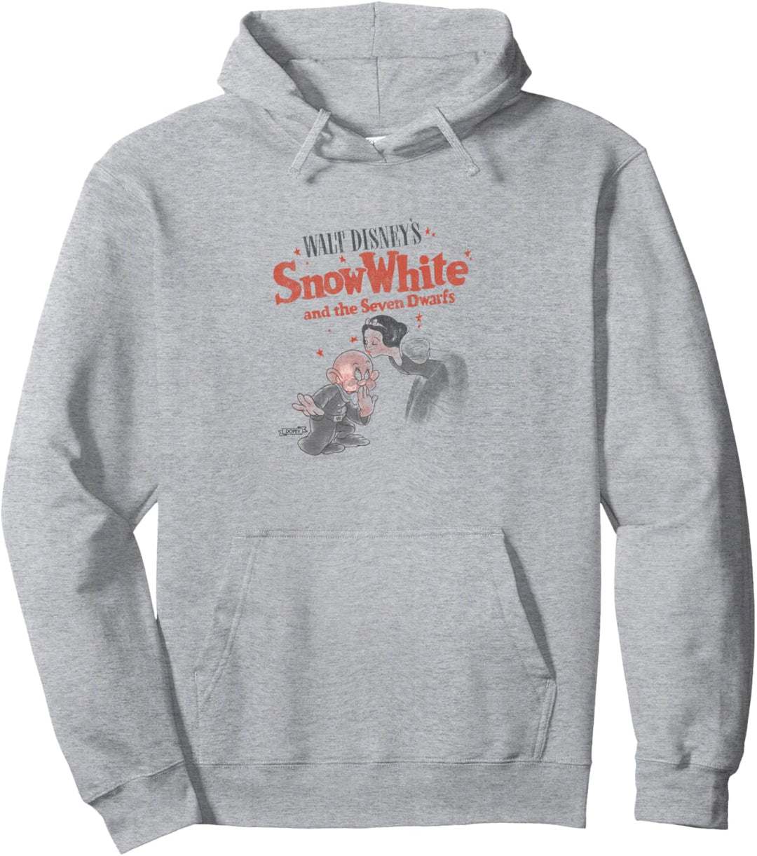 Disney Snow White & Dopey Distressed Portrait Pullover Hoodie