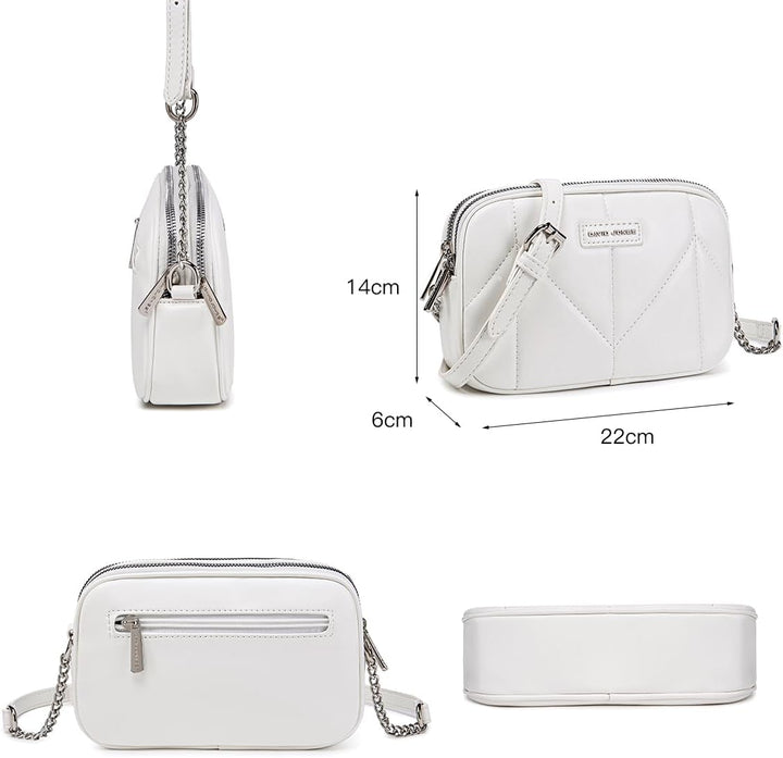 David Jones - Dämen Kleine Umhängetasche - Frau Mini Handtasche PU Leder - Handy Tasche Multi Tasche