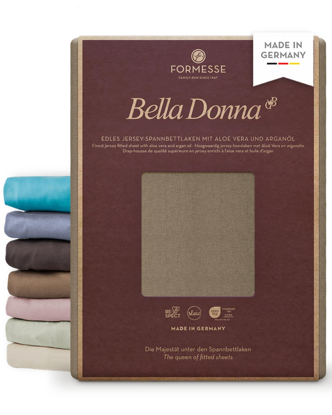 Bella Donna Formesse Spannbett Jersey 180x200-20 Muskat