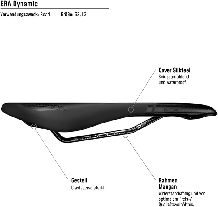 Selle San Marco Herren San Marco Era Sattel O Back/Black Wide, O Back/Black Wide