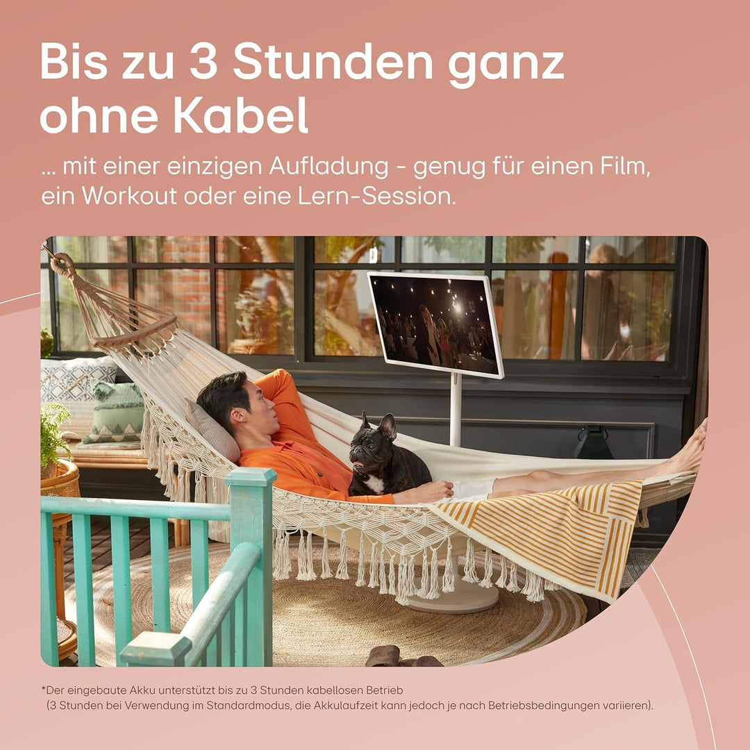 LG 27ART10 TV 68cm (27 Zoll) Lifestyle TV StanbyME (Touch Screen, 60 Hz, integrierter Akku, Streamin