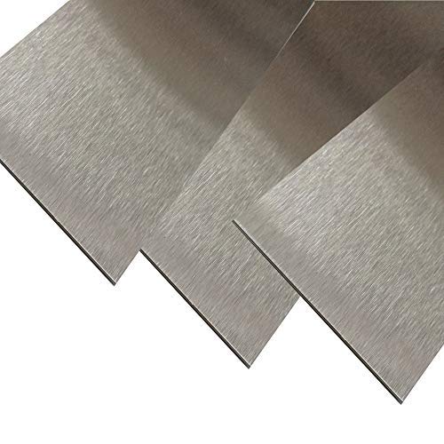 Edelstahl Blechstreifen V2A geschliffen 2 Meter lang 0,8 mm stark (80 mm)