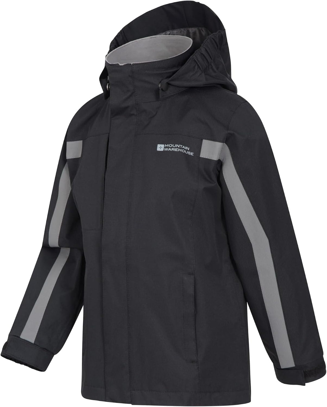 Mountain Warehouse Samson Jacke für Kinder - Regenjacke mit getapten Nähten, verstellbare Bündchen,