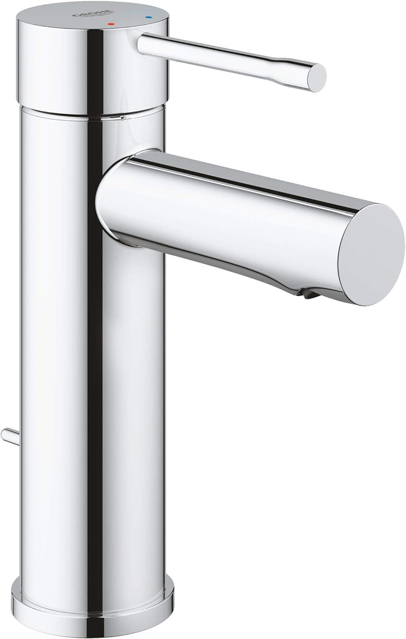 GROHE Essence - Einhand-Waschtischarmatur (wassersparend, mit Zugstange, S-Size), chrom, 32898001 St