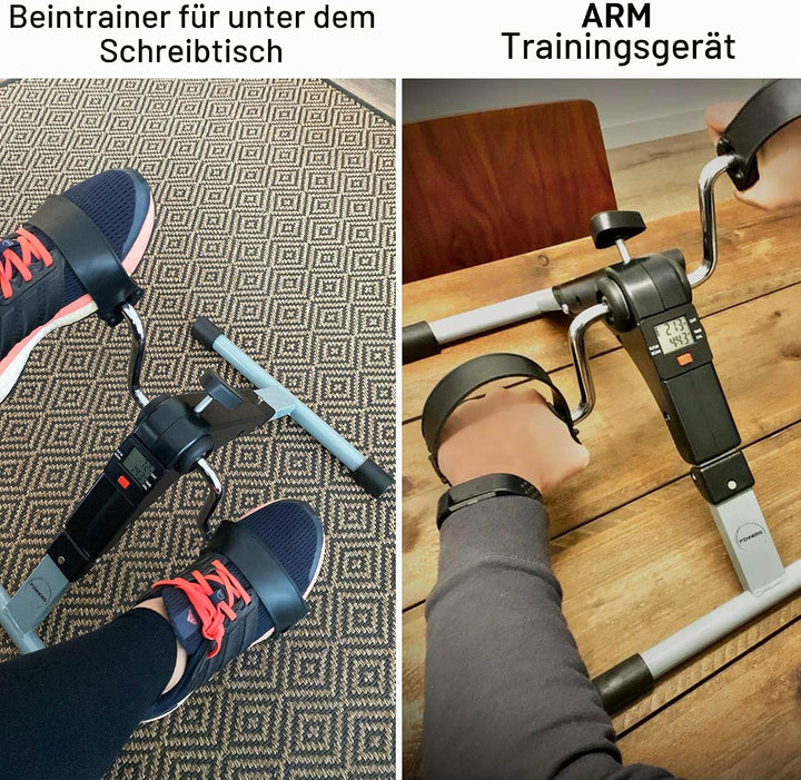Heimtrainingspedale, Mini-Heimtrainer, zusammenklappbar, elektrischer Heimtrainer, Heimtrainingsgerä