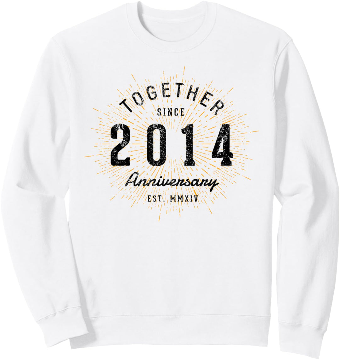 Zusammen seit 2014 Jahrestag Sweatshirt