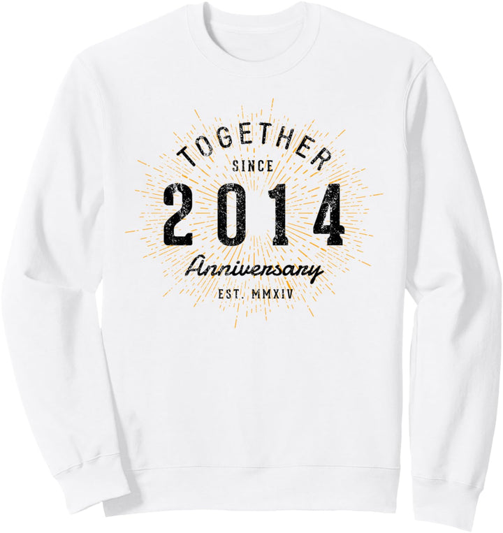 Zusammen seit 2014 Jahrestag Sweatshirt