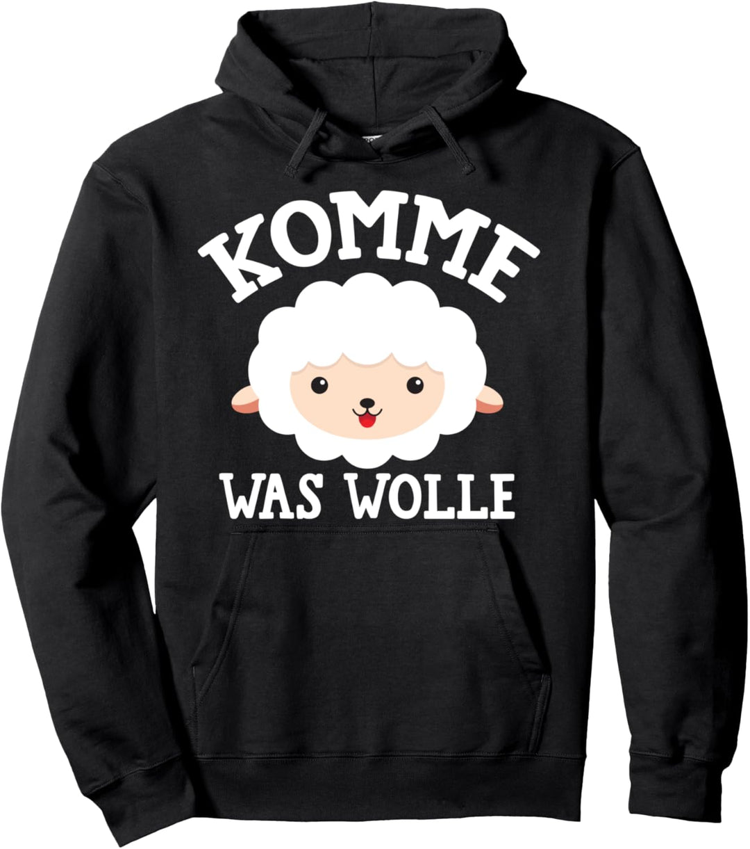 Komm Was Wolle, Lustige Niedliche Schaf-Design Grafiken Pullover Hoodie
