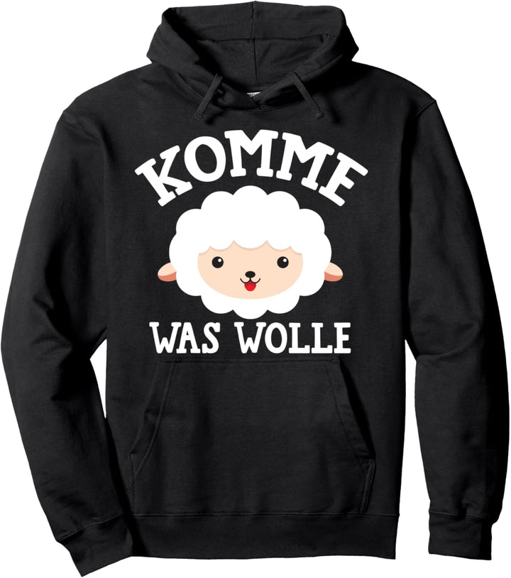Komm Was Wolle, Lustige Niedliche Schaf-Design Grafiken Pullover Hoodie