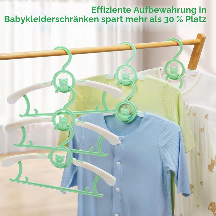 HGYZE Baby Kleiderbügel Kinder Antirutsch, 29-37cm Ausziehbare Kinderkleiderbügel, 20 Stück Kleiderb