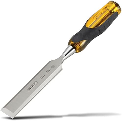 Stanley FatMax Beitel (30 mm Klingenbreite, Thru-Thang-Klinge, Stahl-Schlagkappe, Griff mit Weichsto